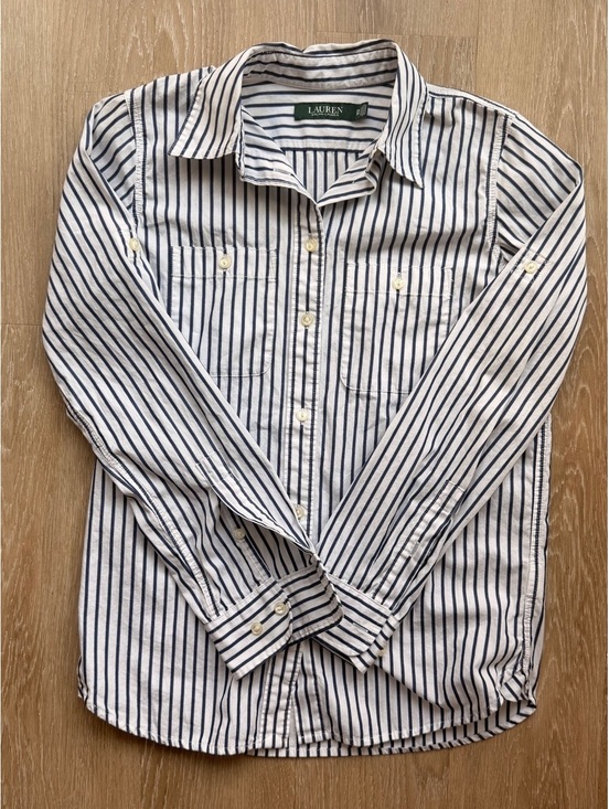 Lauren Ralph Lauren Tops - Ralph Lauren Women's Striped Button-Down Shirt XS
